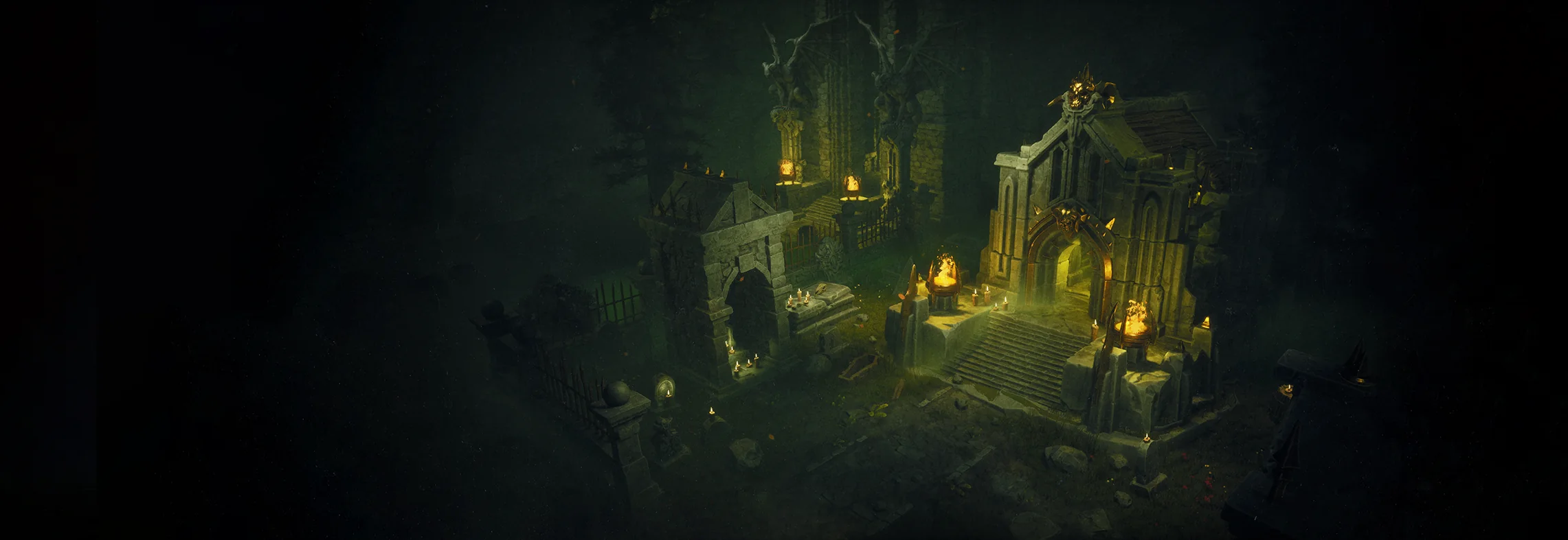 Crypt environment artwork by Industrial Octopus